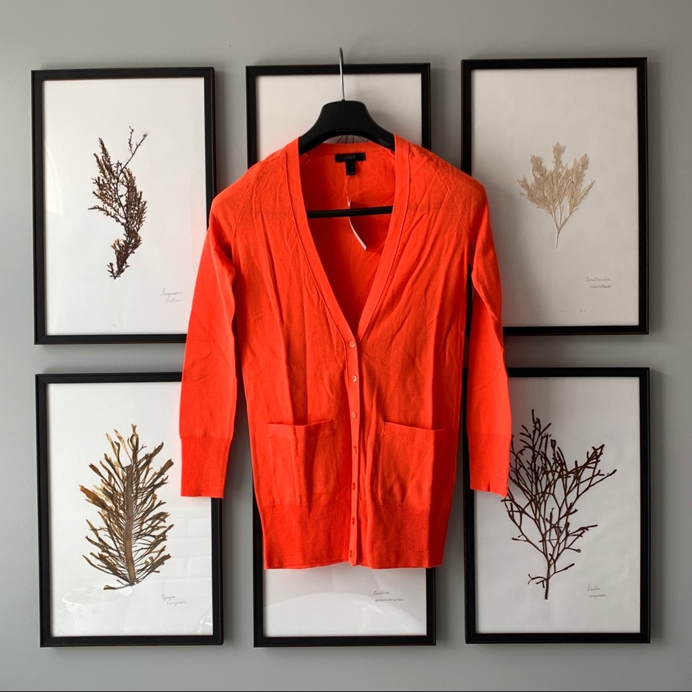 JCrew Merino Wool Long Cardigan, Size XXXS